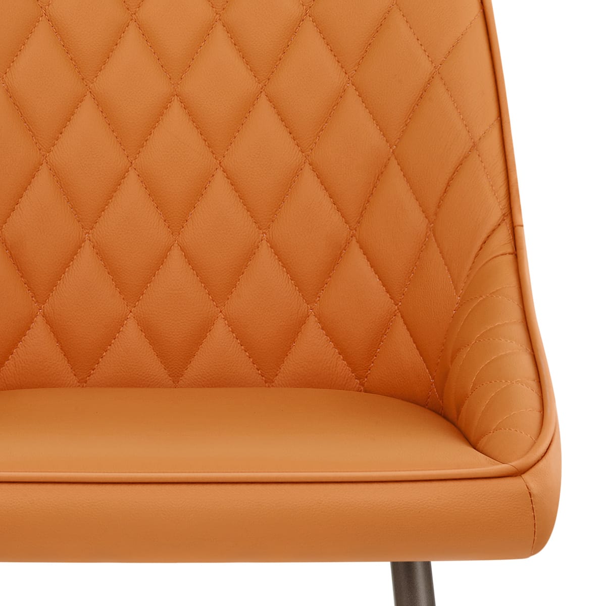 Sgabello Vera Pelle - Brisbane Arancione