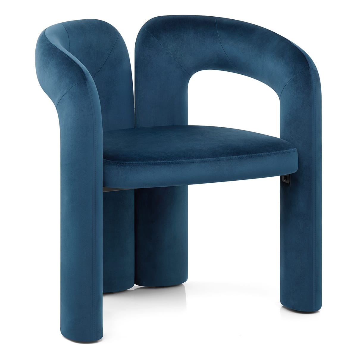 Sedia Velluto - Bubble Blu