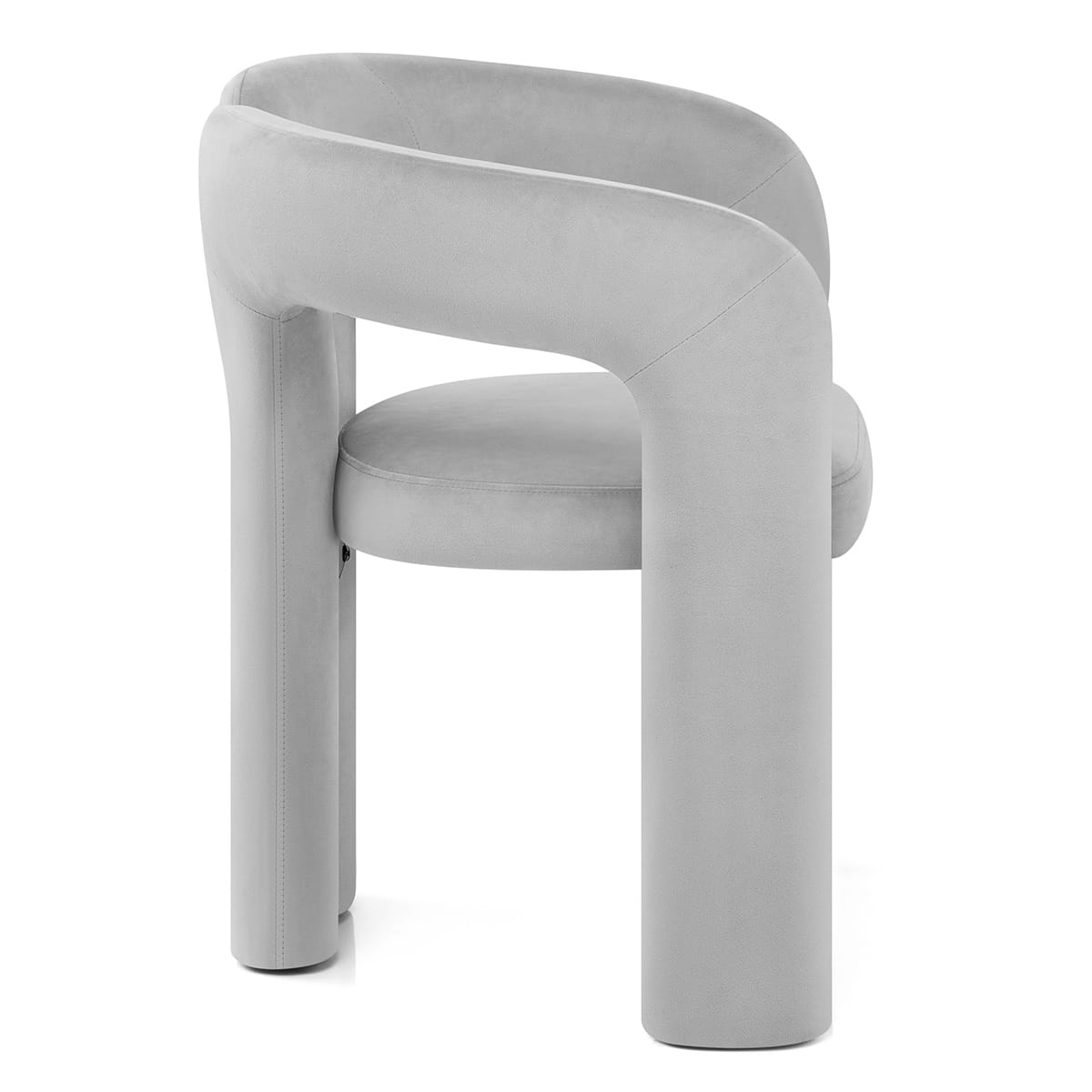 Sedia Velluto - Bubble Grigio