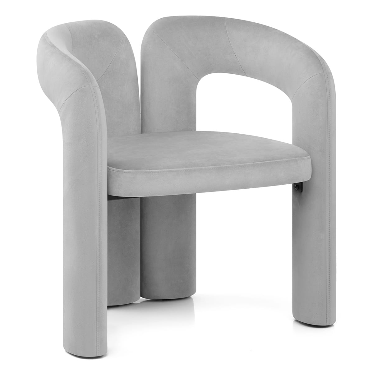 Sedia Velluto - Bubble Grigio