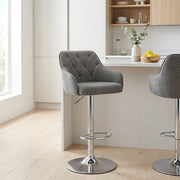 Sgabello Stoffa - Butler Grigio