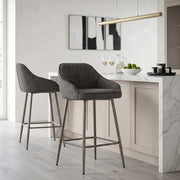 Sgabello Tessuto - Cairns Grigio scuro