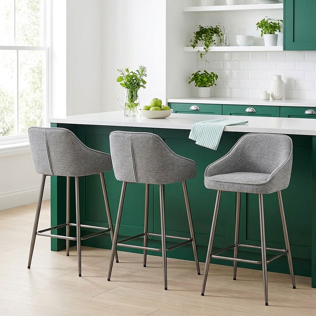 Sgabello Tessuto - Cairns Grigio