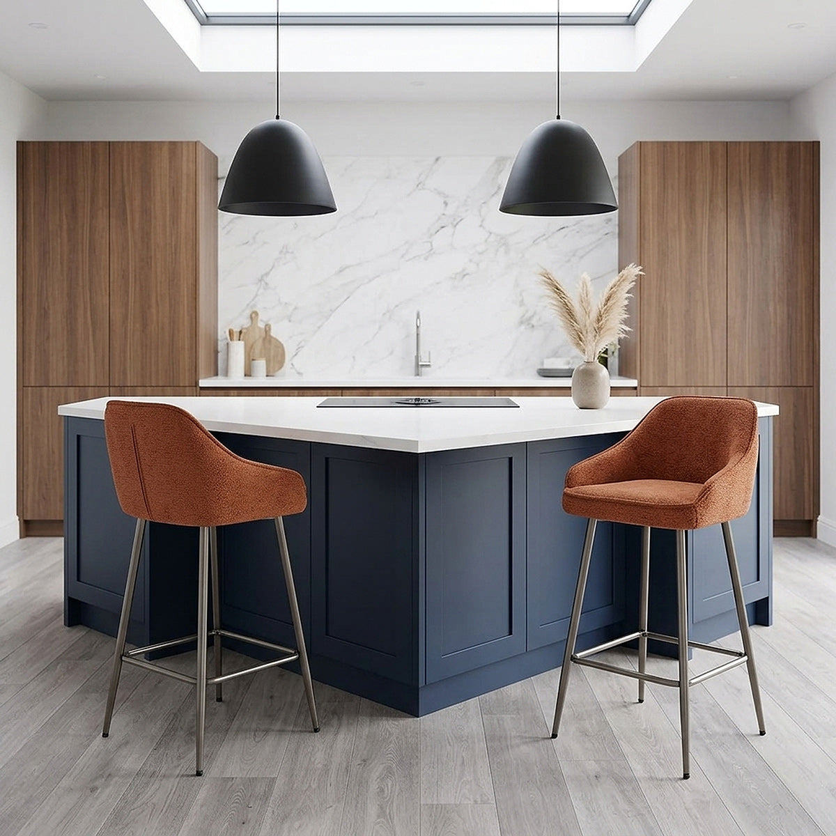 Sgabello Tessuto - Cairns Arancione