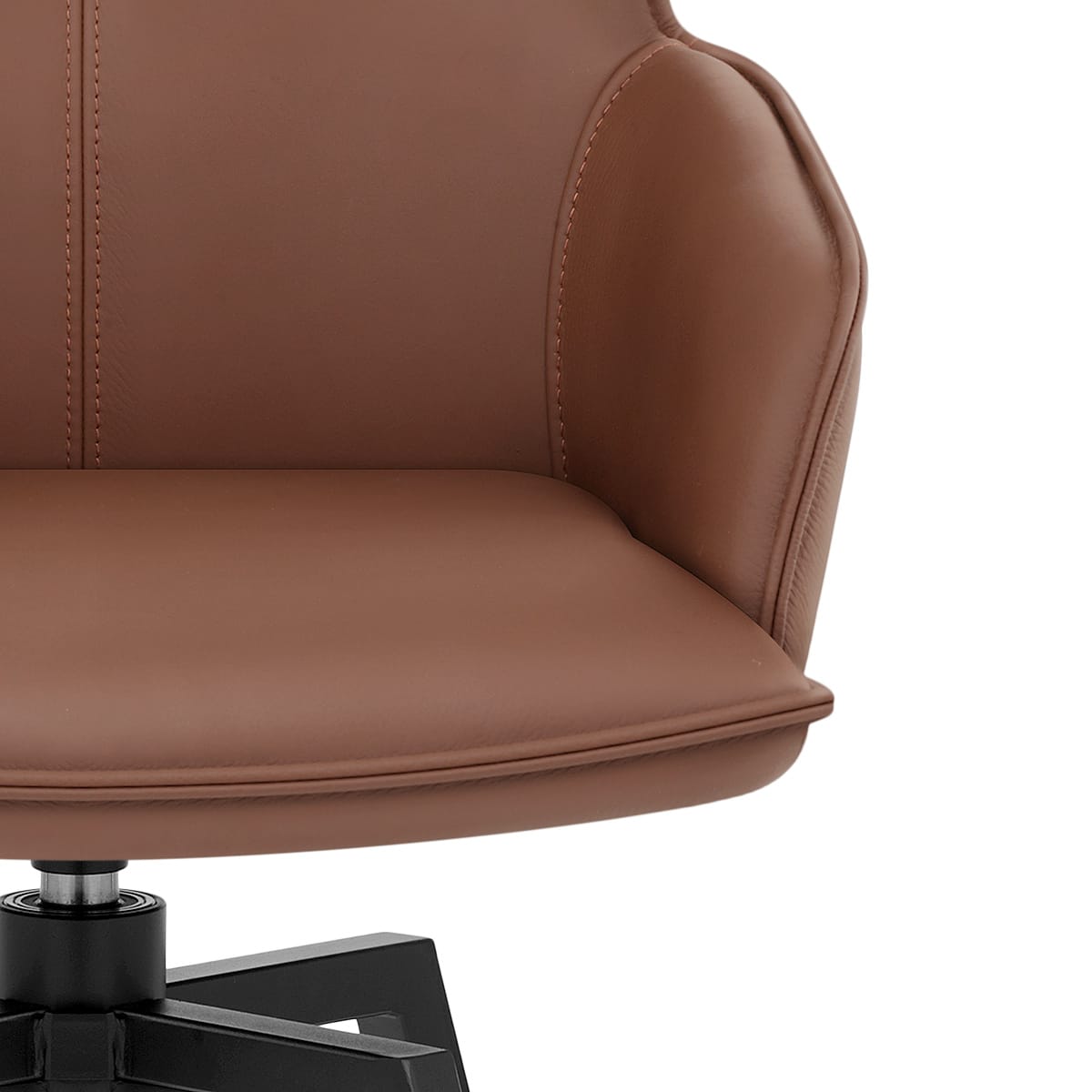 Sgabello Vera Pelle - Camden Marrone