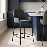 Sgabello Tessuto - Cameo Grigio scuro