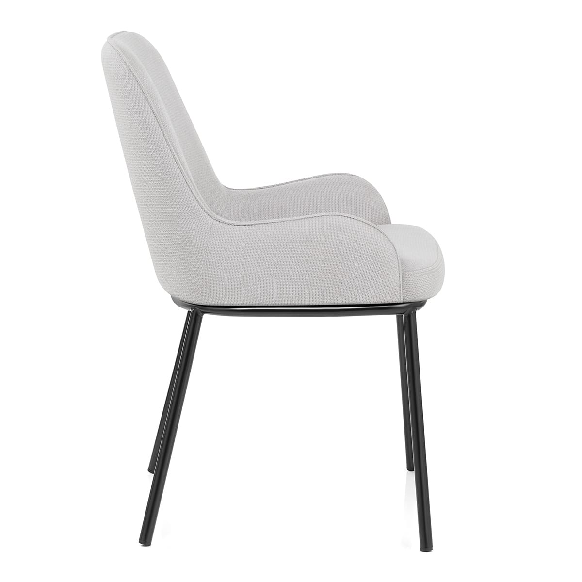 Sedia da Pranzo Stoffa - Cameo Grigio