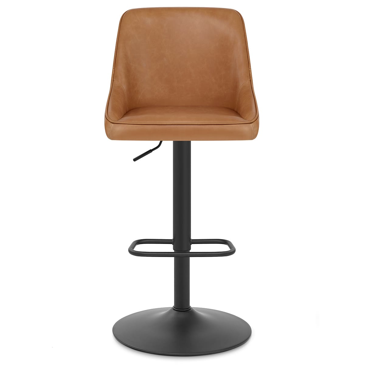 Sgabello Vera Pelle - Canberra Marrone