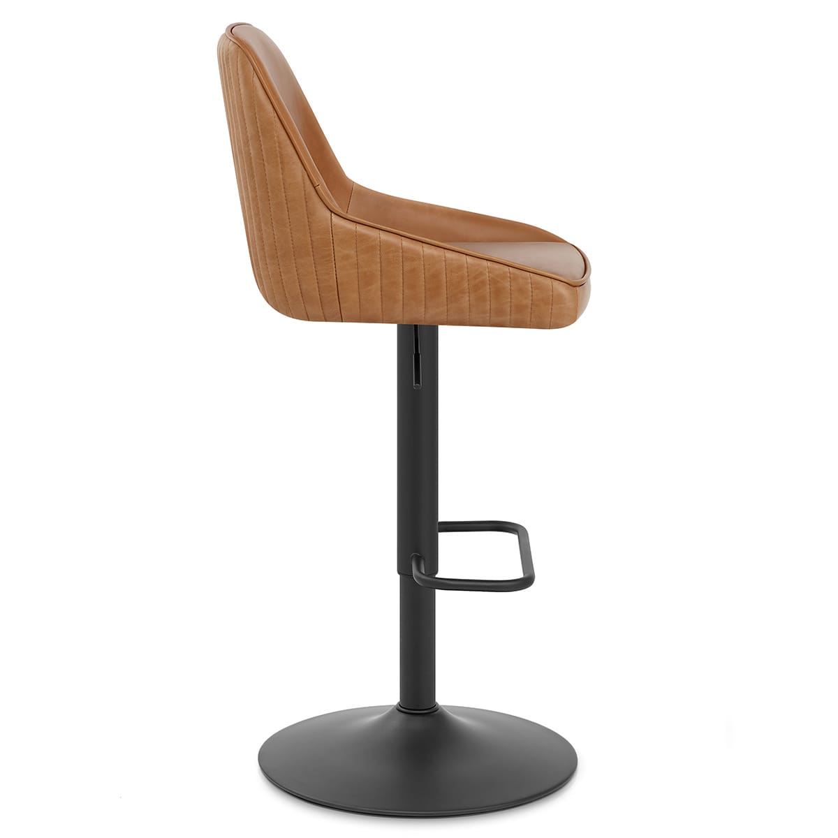 Sgabello Vera Pelle - Canberra Marrone
