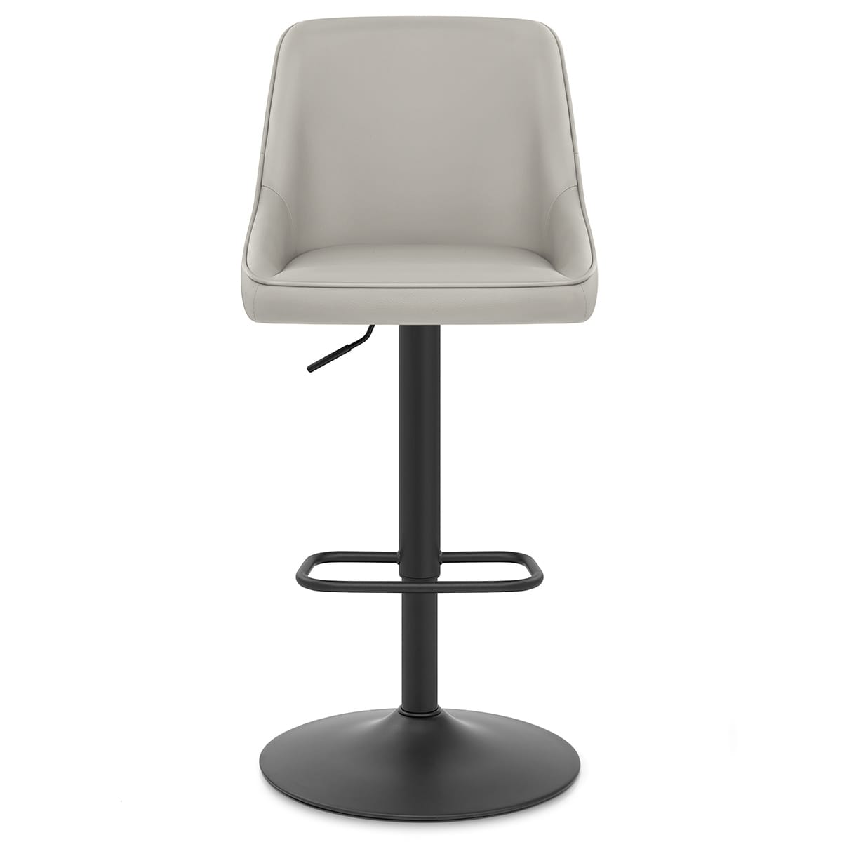 Sgabello Vera Pelle - Canberra Grigio