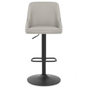 Sgabello Vera Pelle - Canberra Grigio