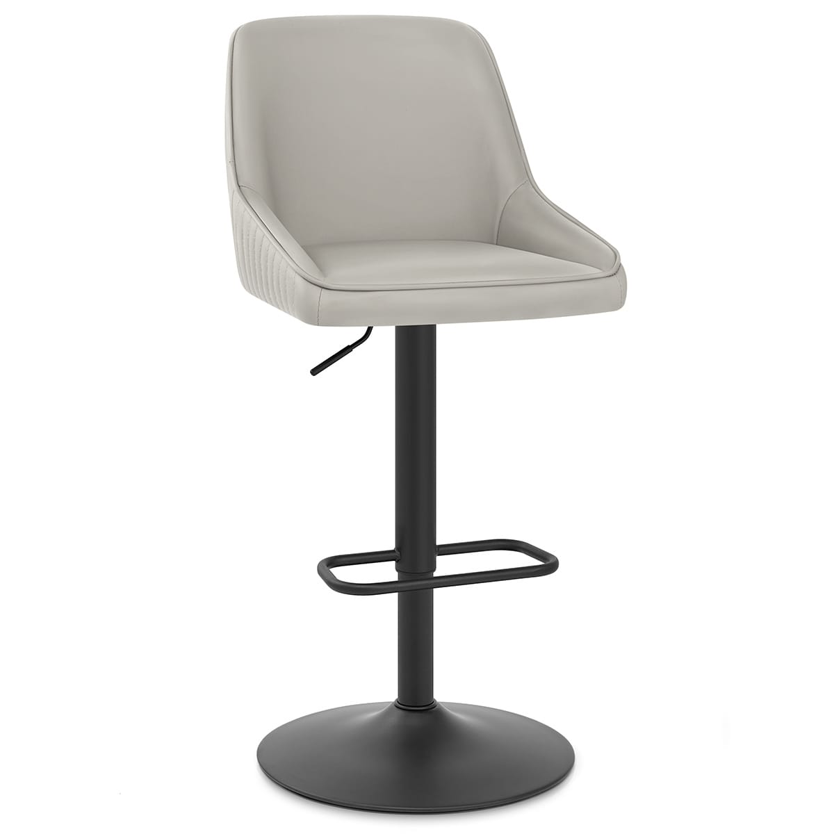 Sgabello Vera Pelle - Canberra Grigio