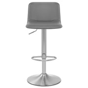 Sgabello Ecopelle Satinato - Cape Grigio