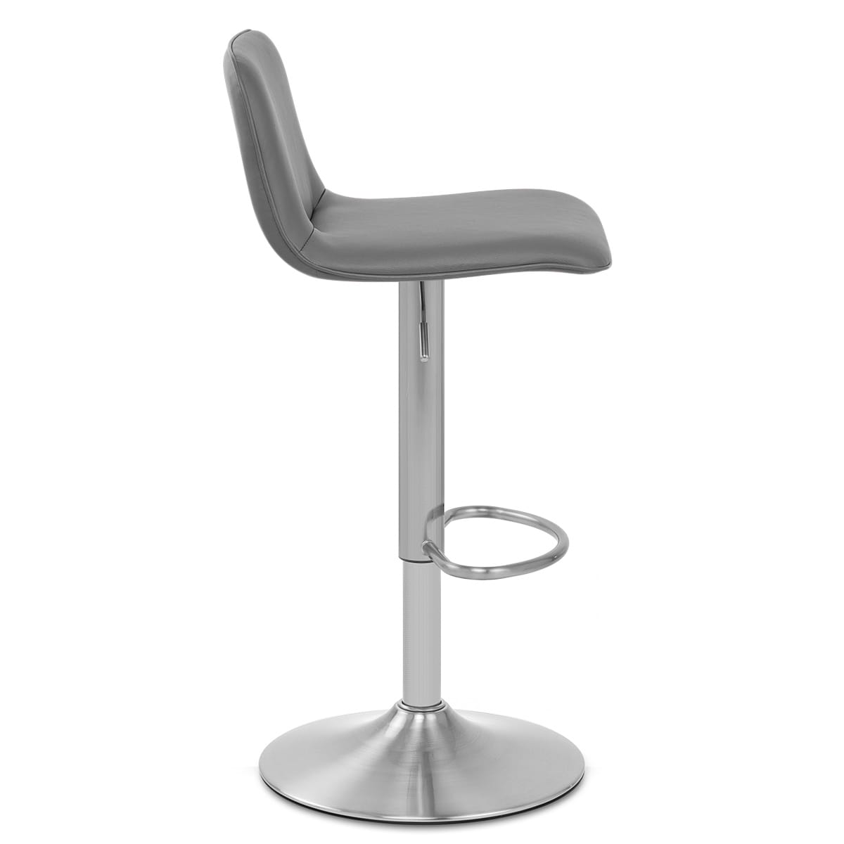 Sgabello Ecopelle Satinato - Cape Grigio