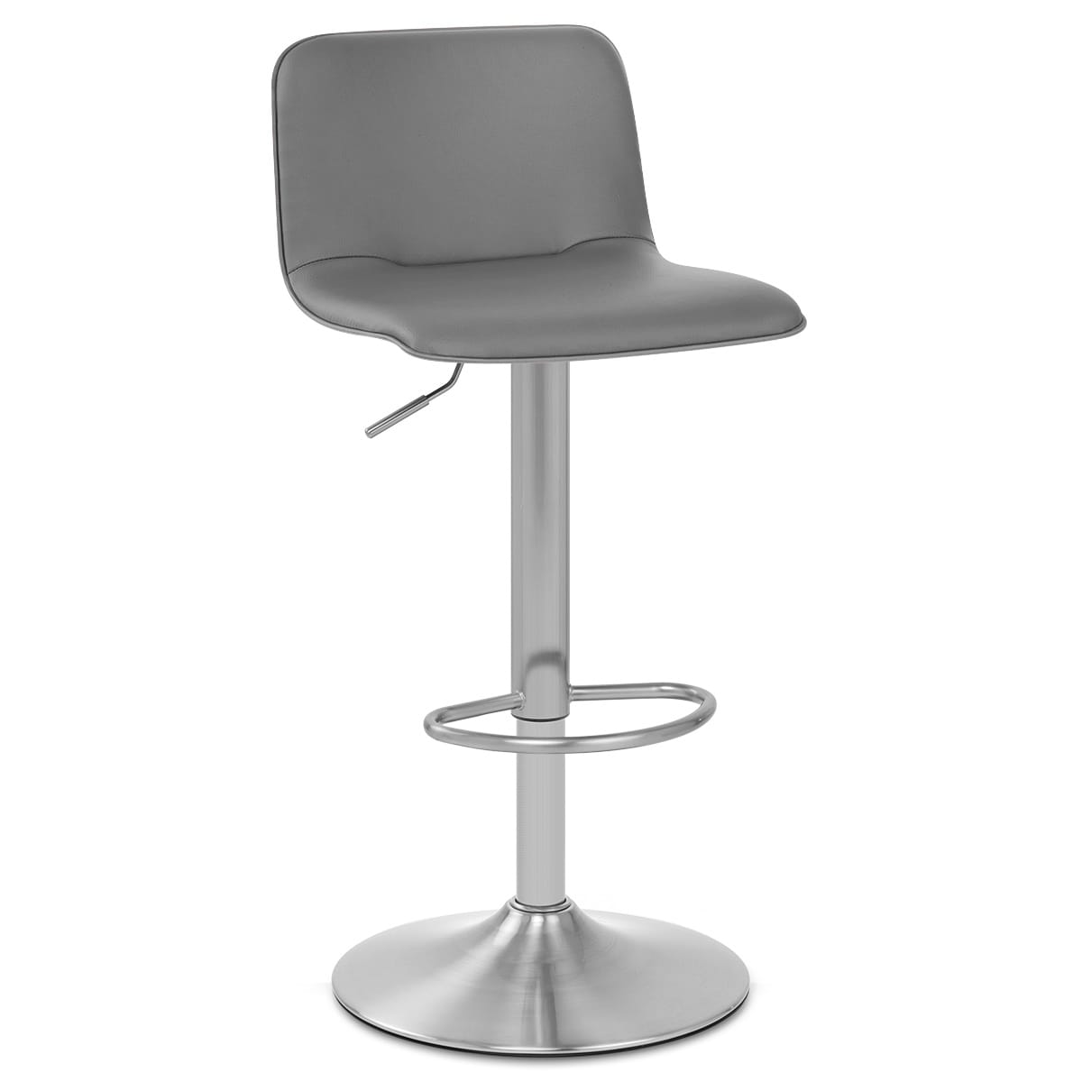 Sgabello Ecopelle Satinato - Cape Grigio
