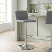Sgabello Ecopelle Satinato - Cape Grigio