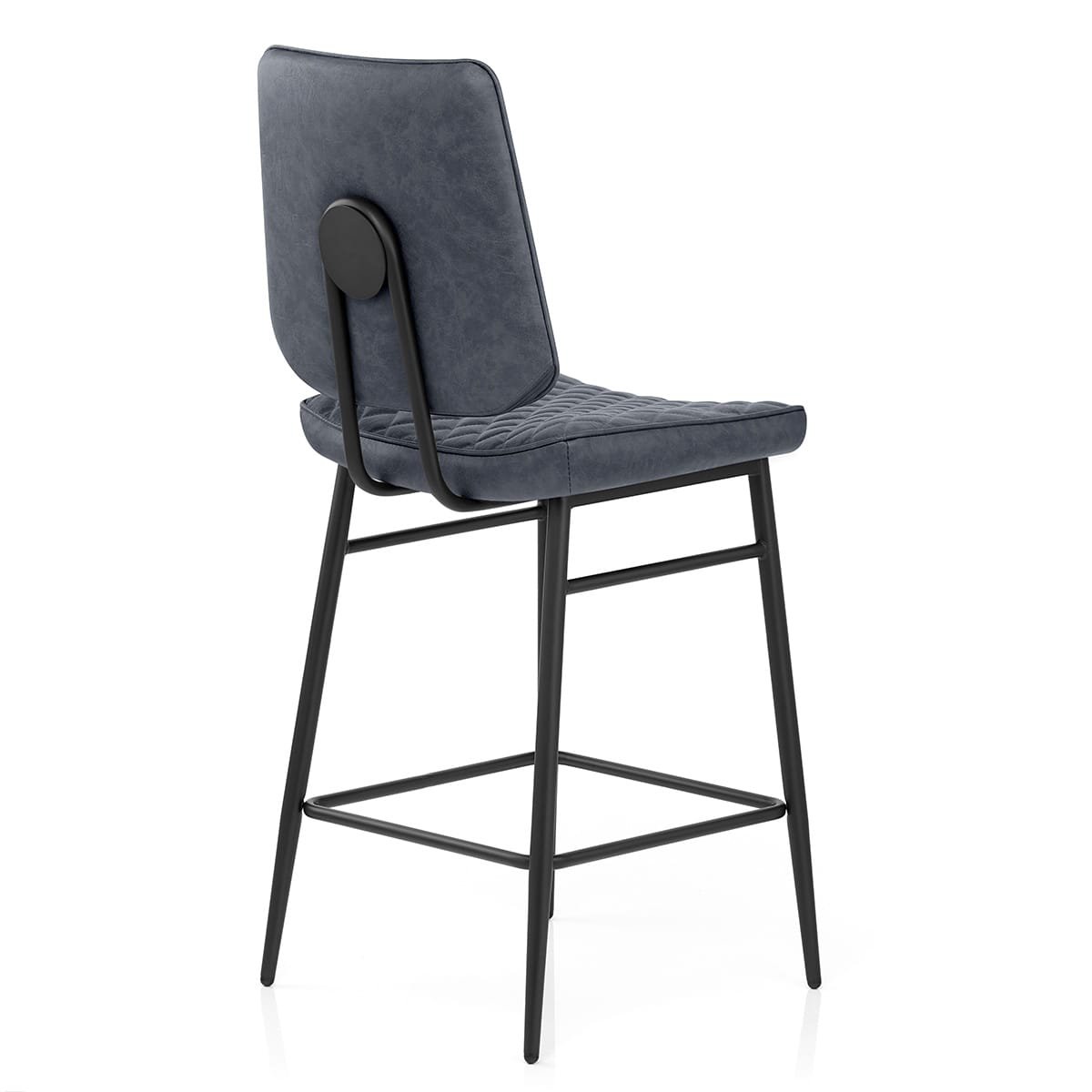 Sgabello Ecopelle - Caprice Blu
