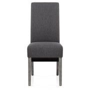 Sedia Tessuto Legno - Carlo Grigio Grigio