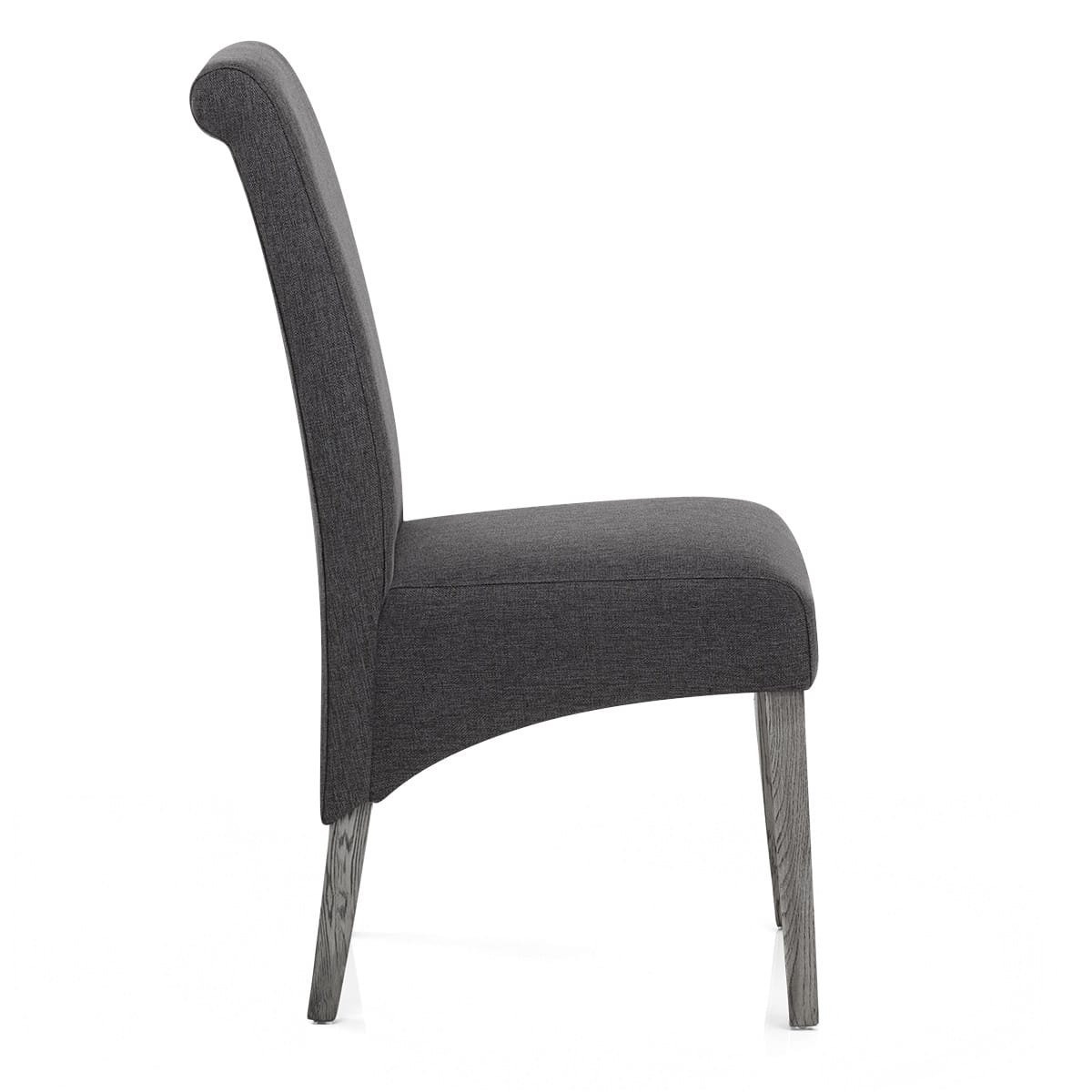 Sedia Tessuto Legno - Carlo Grigio Grigio