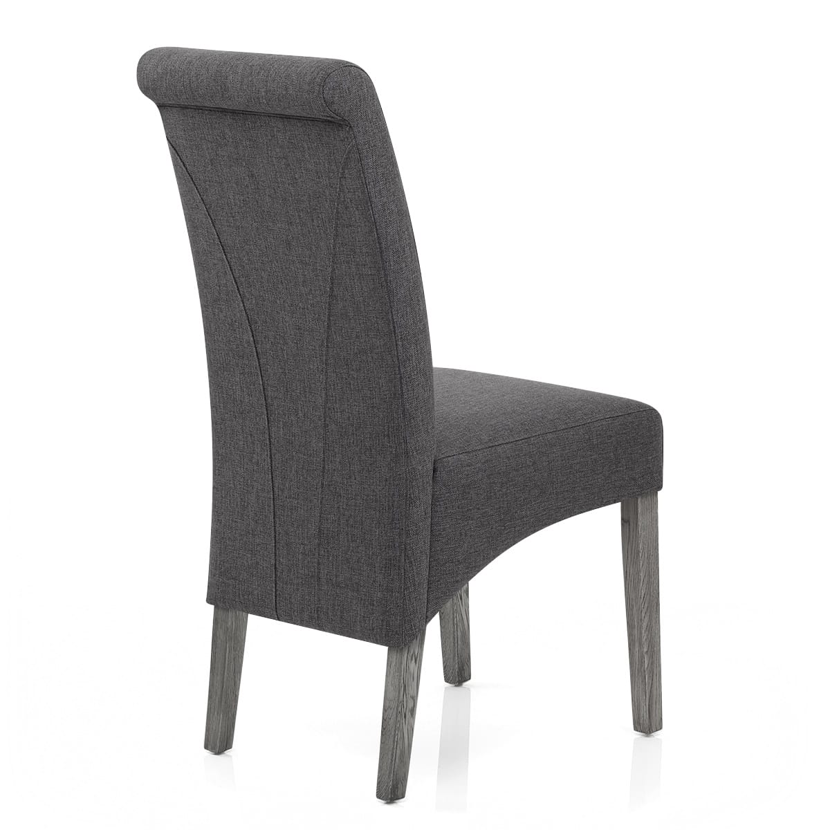 Sedia Tessuto Legno - Carlo Grigio Grigio