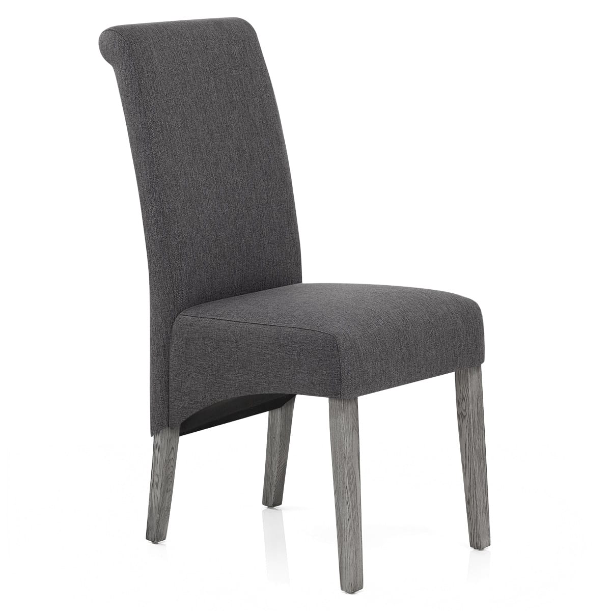 Sedia Tessuto Legno - Carlo Grigio Grigio