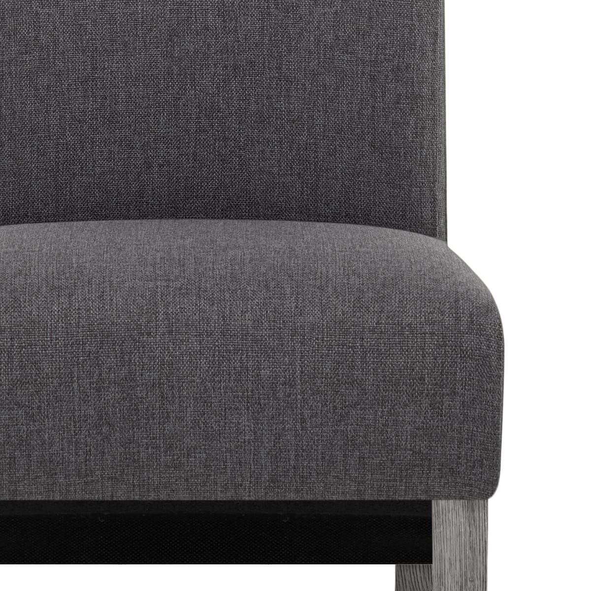 Sedia Tessuto Legno - Carlo Grigio Grigio