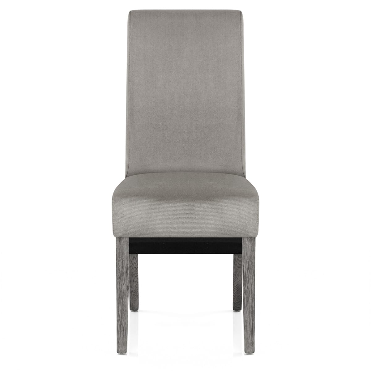 Sedia Velluto Legno - Carlo Grigio