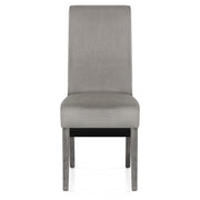 Sedia Velluto Legno - Carlo Grigio