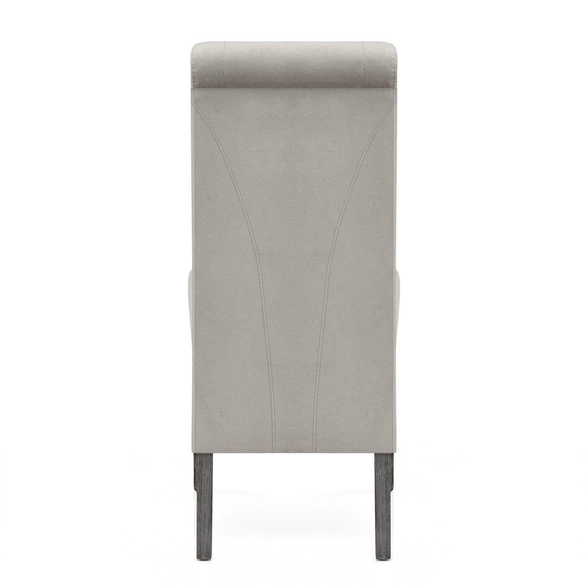 Sedia Velluto Legno - Carlo Grigio