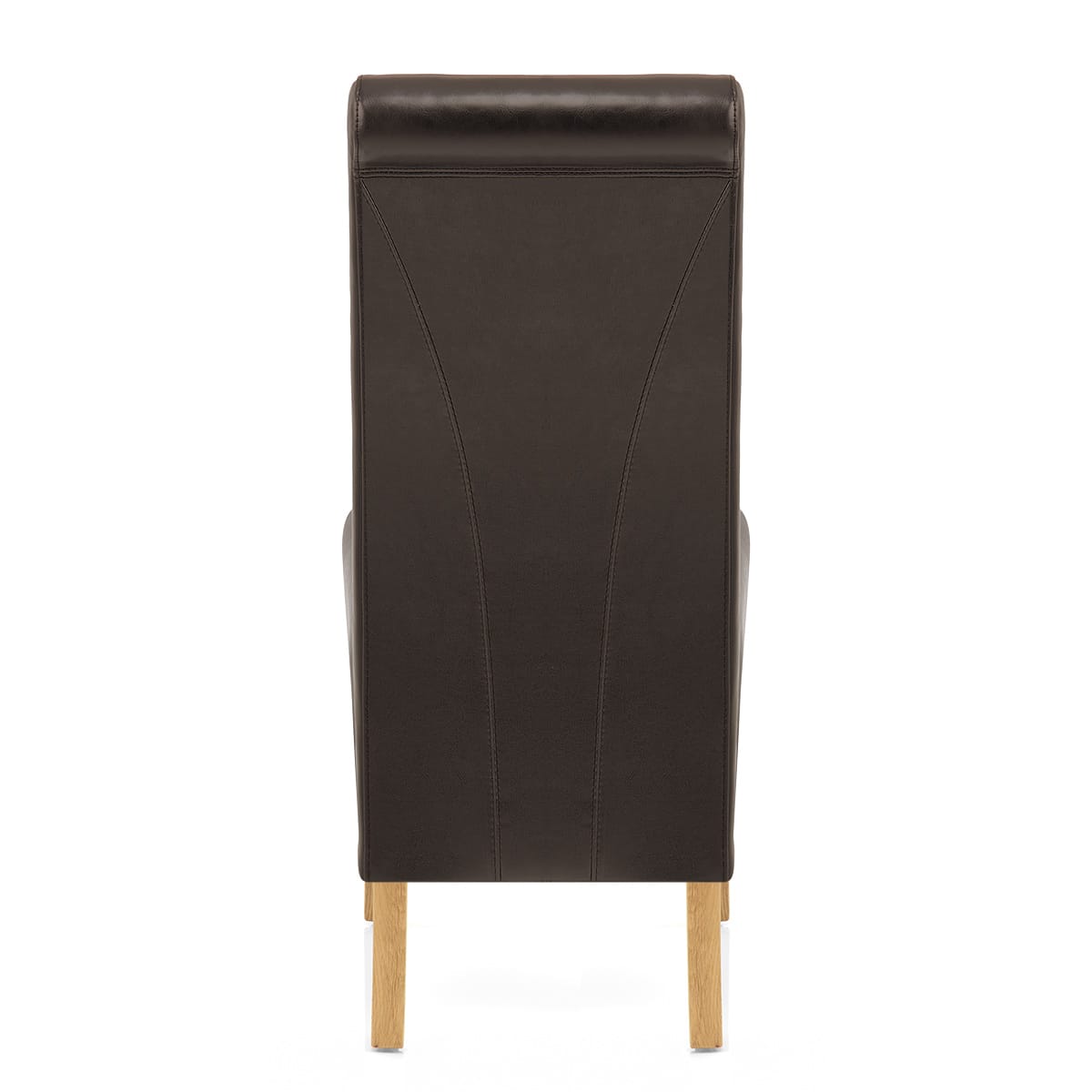 Sedia Pelle rigenerata Legno - Carlo Quercia Marrone