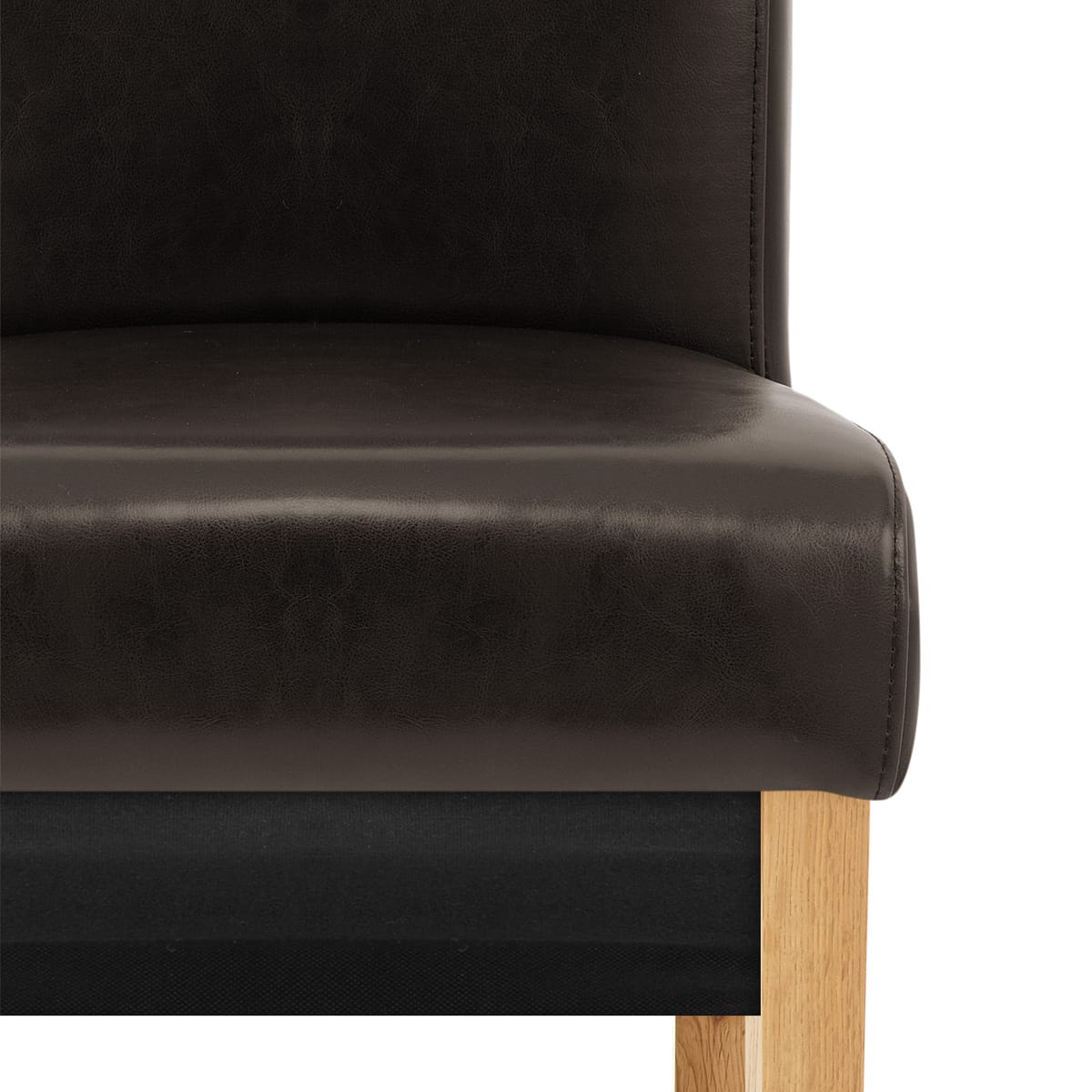 Sedia Pelle rigenerata Legno - Carlo Quercia Marrone