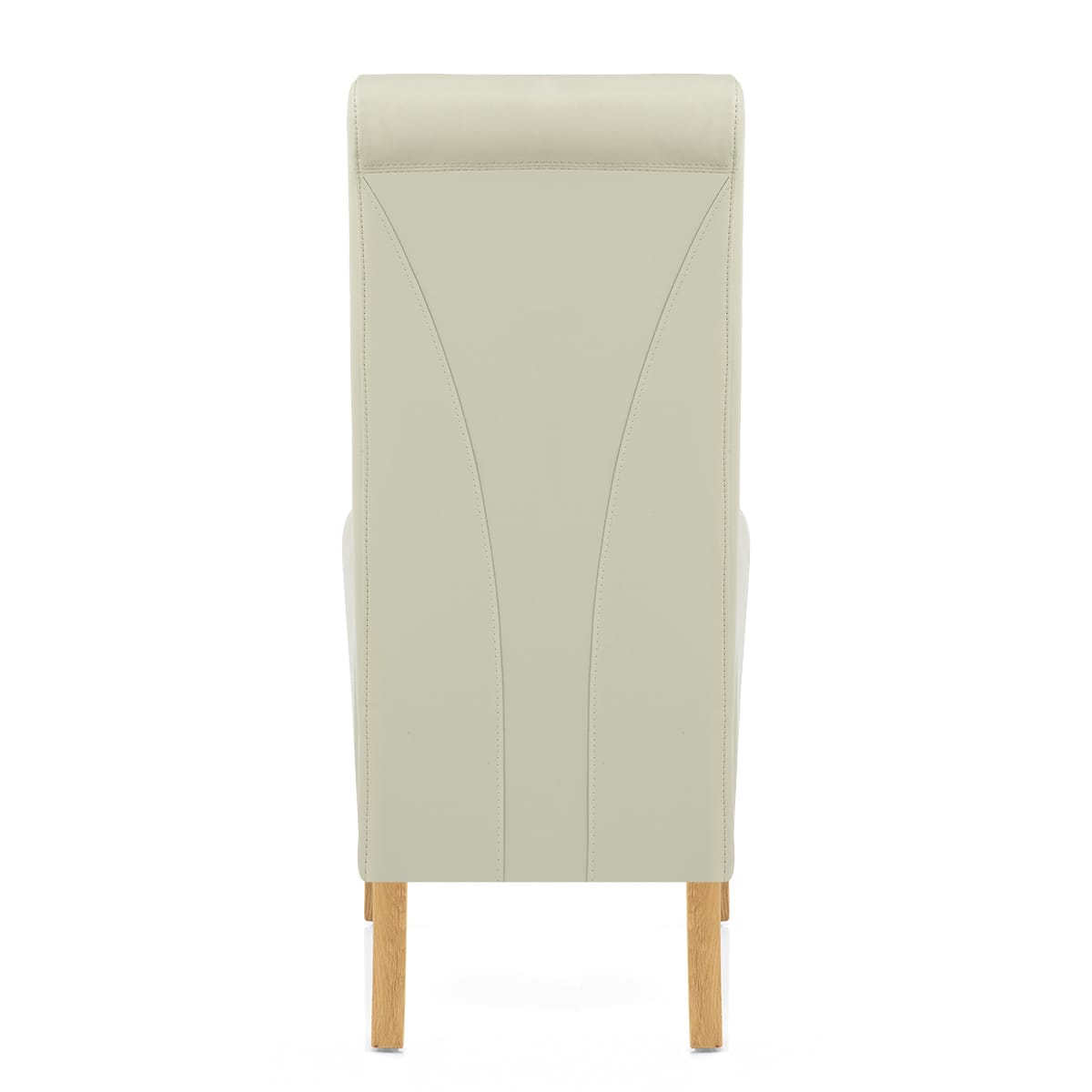 Sedia Pelle rigenerata Legno - Carlo Quercia Crema