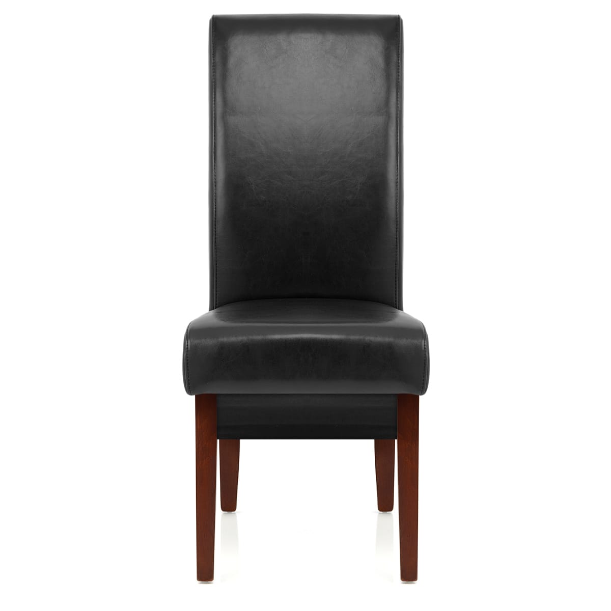 Sedia Pelle rigenerata Legno - Carlo Noce Nero