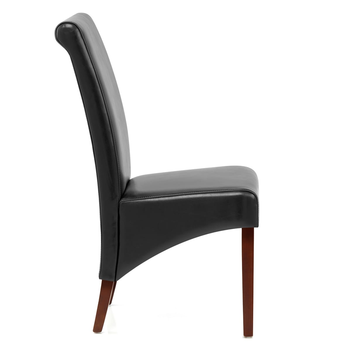 Sedia Pelle rigenerata Legno - Carlo Noce Nero