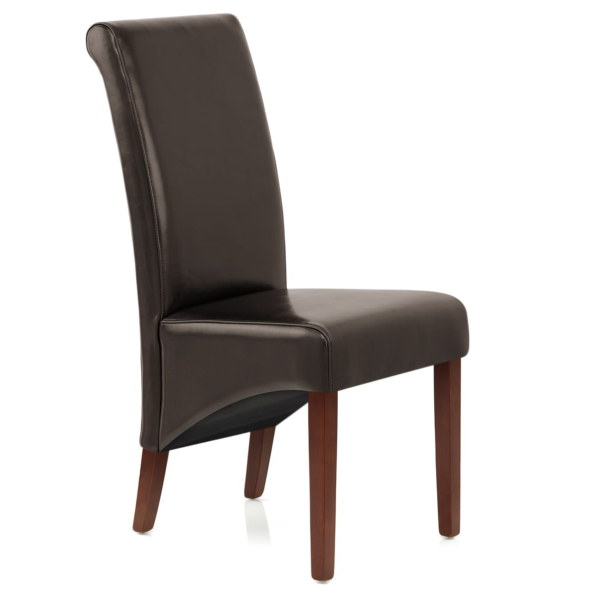 Sedia Pelle rigenerata Legno - Carlo Noce Marrone