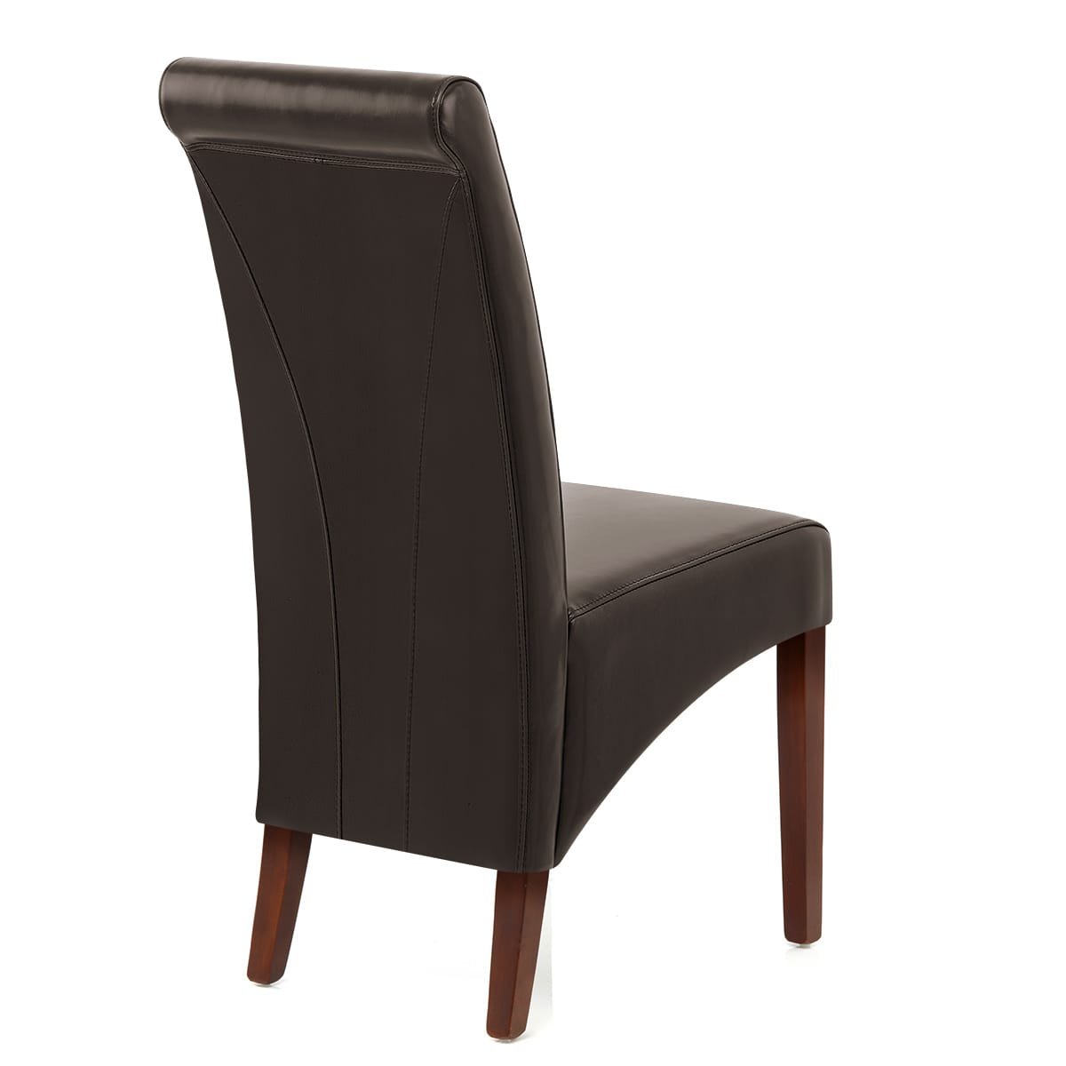 Sedia Pelle rigenerata Legno - Carlo Noce Marrone