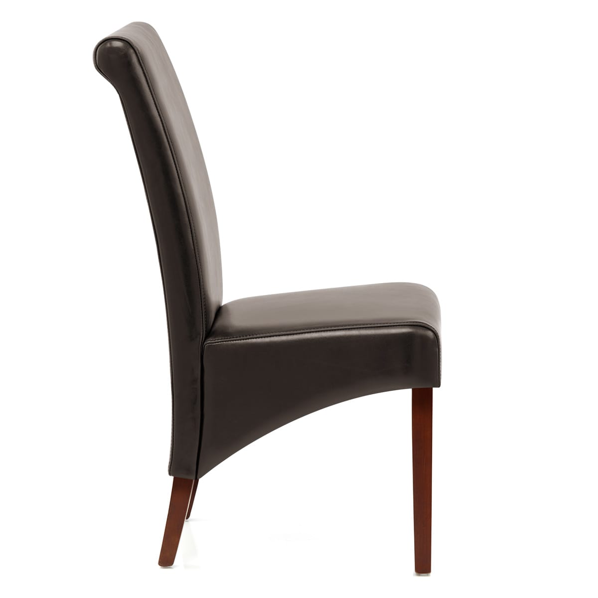 Sedia Pelle rigenerata Legno - Carlo Noce Marrone