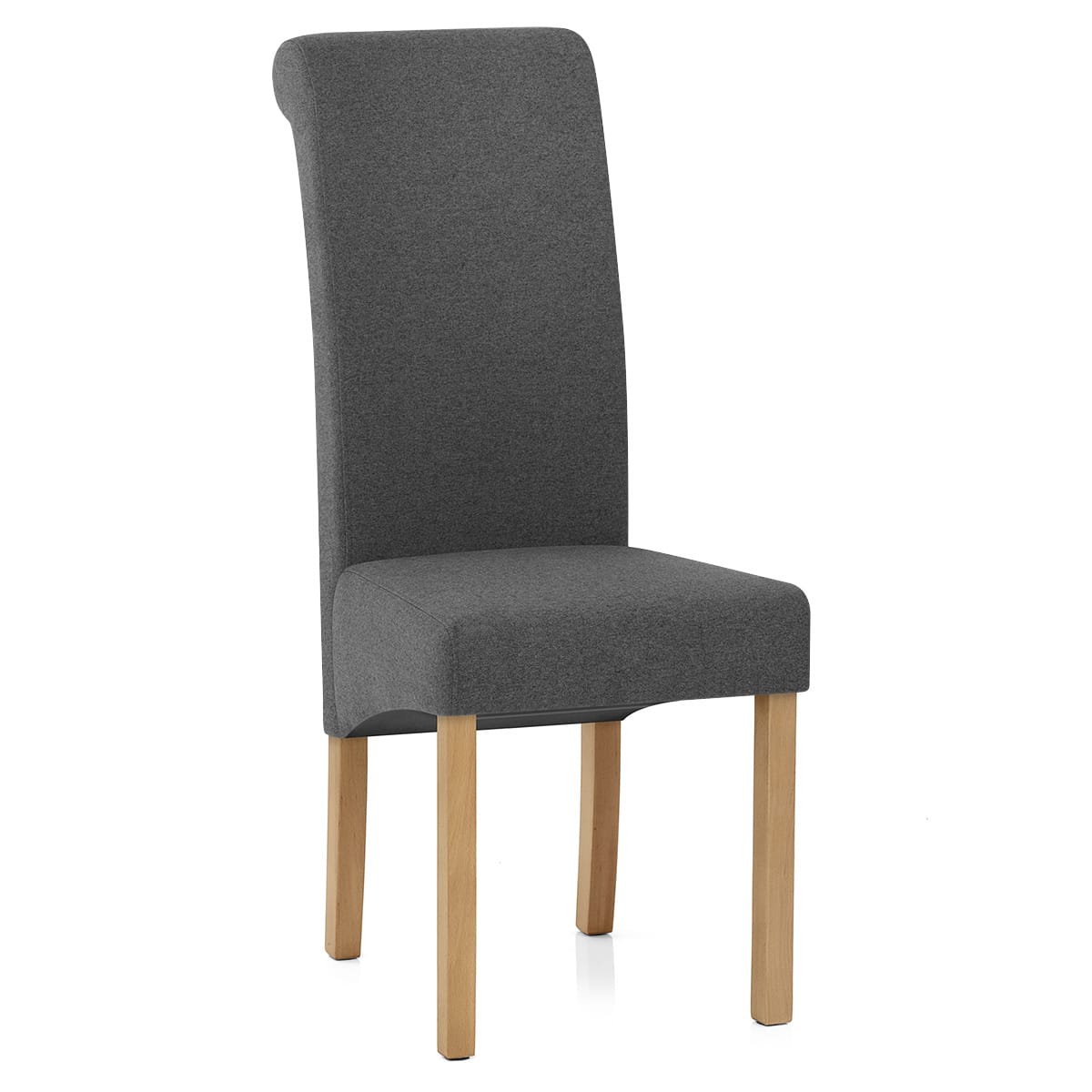 Sedia Tessuto Legno - Carolina Grigio scuro