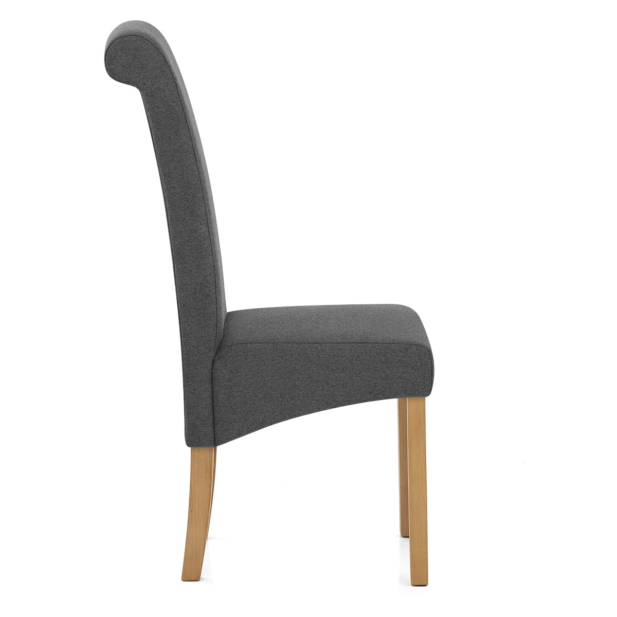 Sedia Tessuto Legno - Carolina Grigio scuro