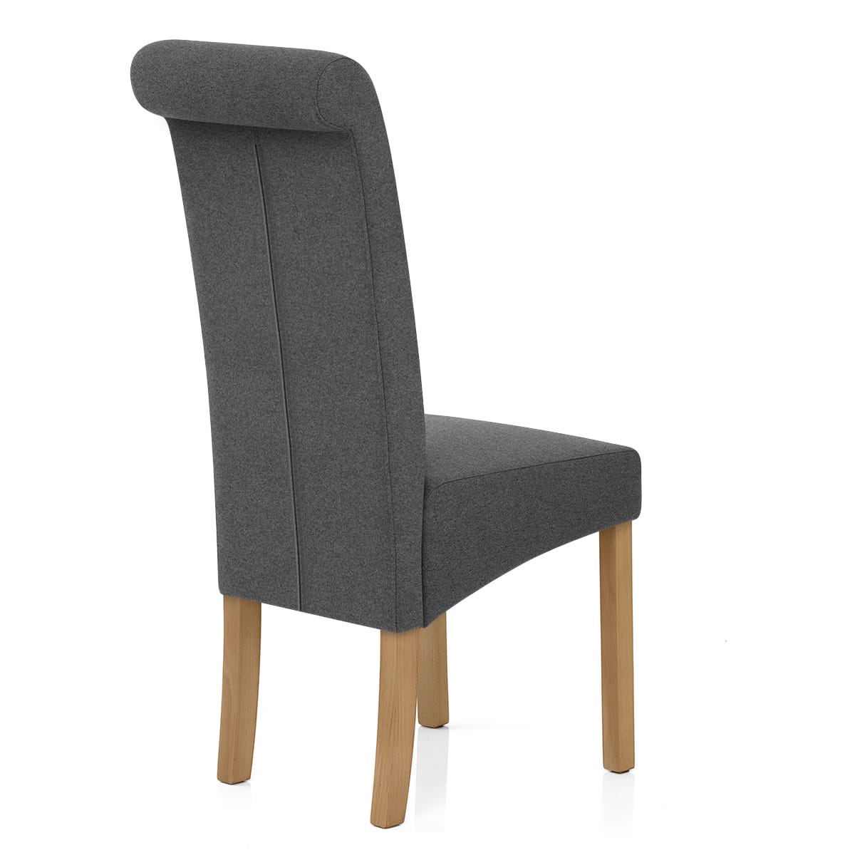 Sedia Tessuto Legno - Carolina Grigio scuro