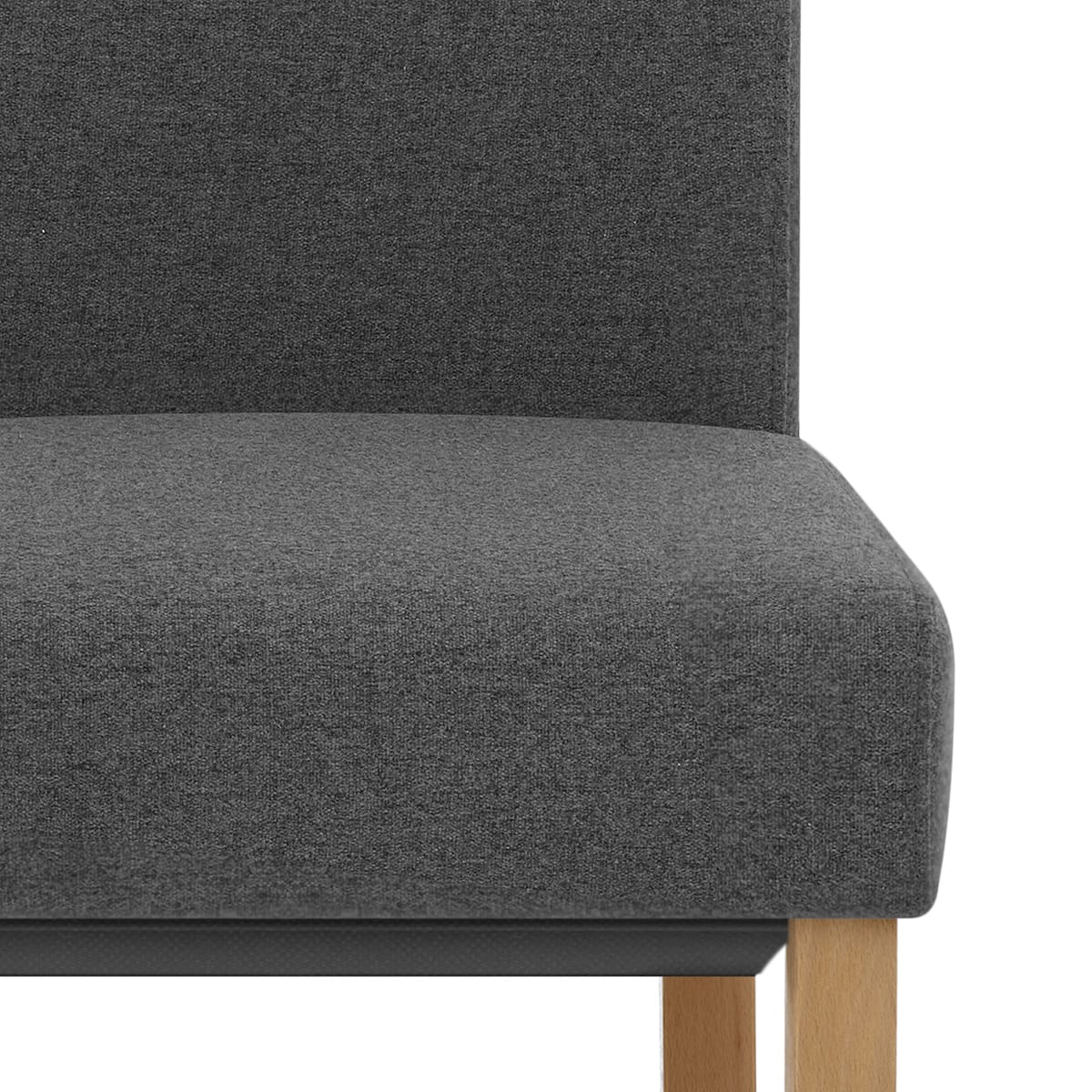 Sedia Tessuto Legno - Carolina Grigio scuro