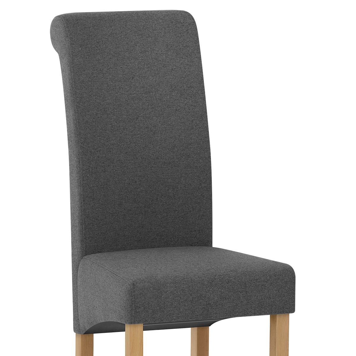 Sedia Tessuto Legno - Carolina Grigio scuro