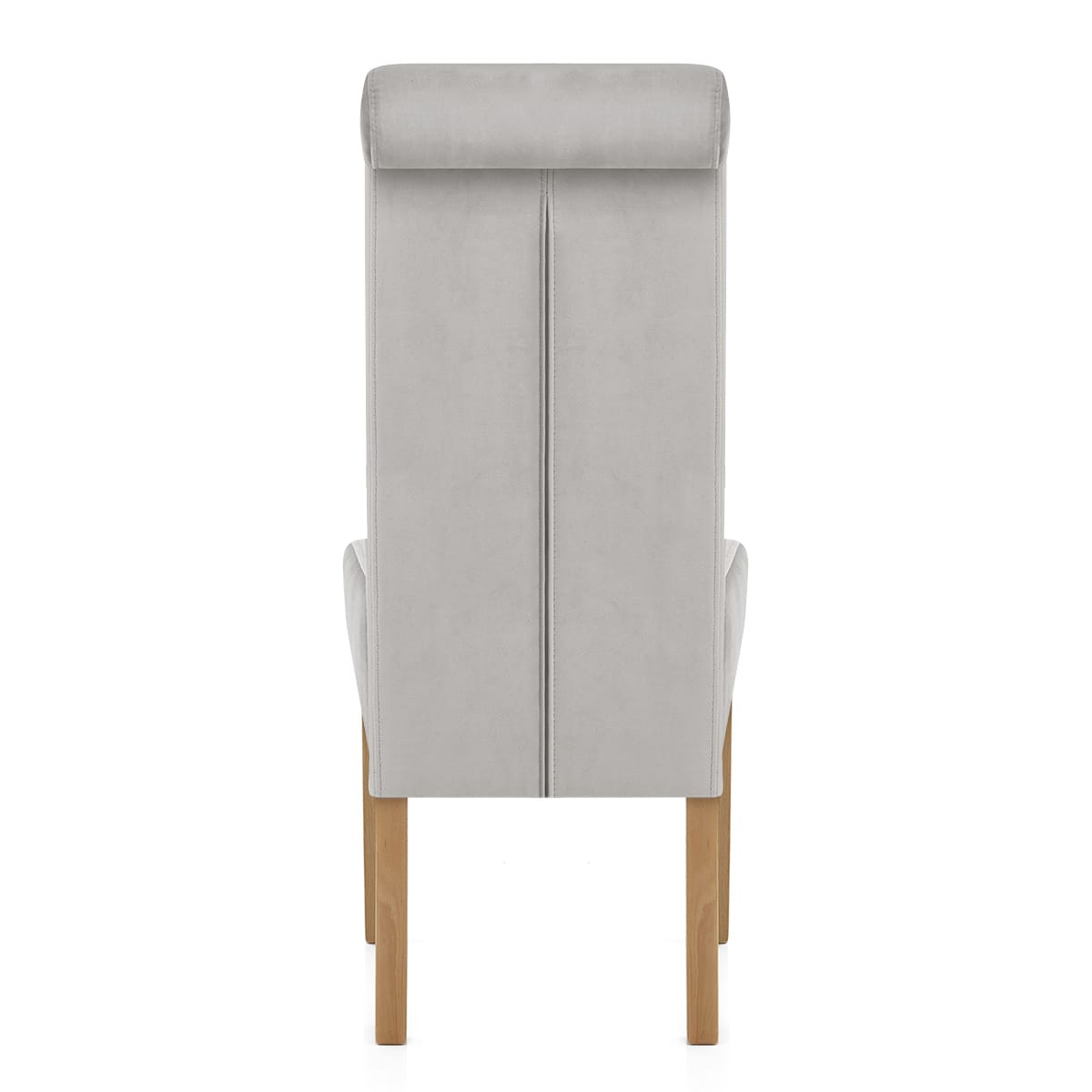 Sedia Velluto Legno - Carolina Grigio