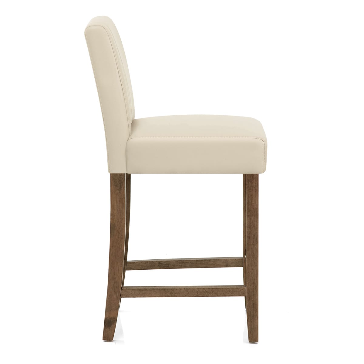 Sgabello Ecopelle Legno - Chartwell Crema
