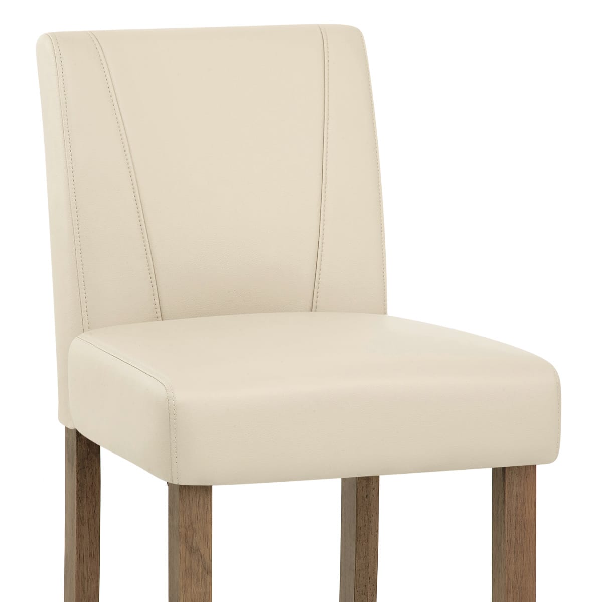 Sgabello Ecopelle Legno - Chartwell Crema