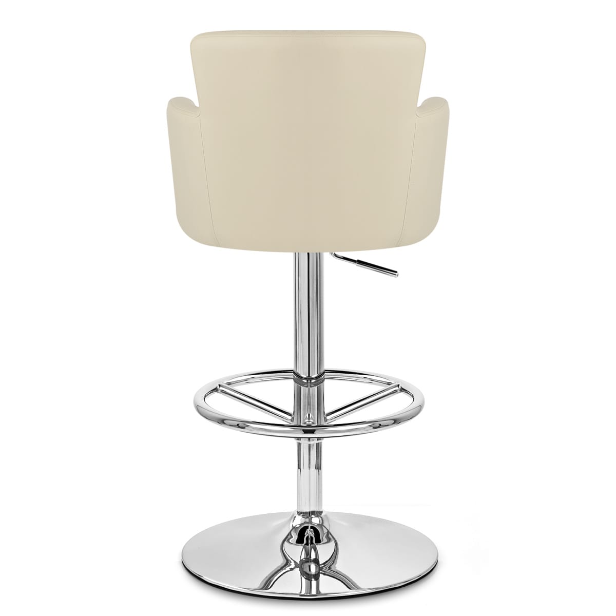 Sedia da bar Ecopelle Cromato - Chateau Crema