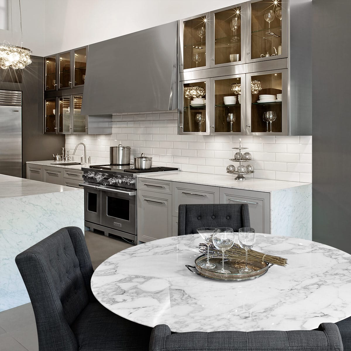 Sedia Tessuto Noce - Chatsworth Grigio