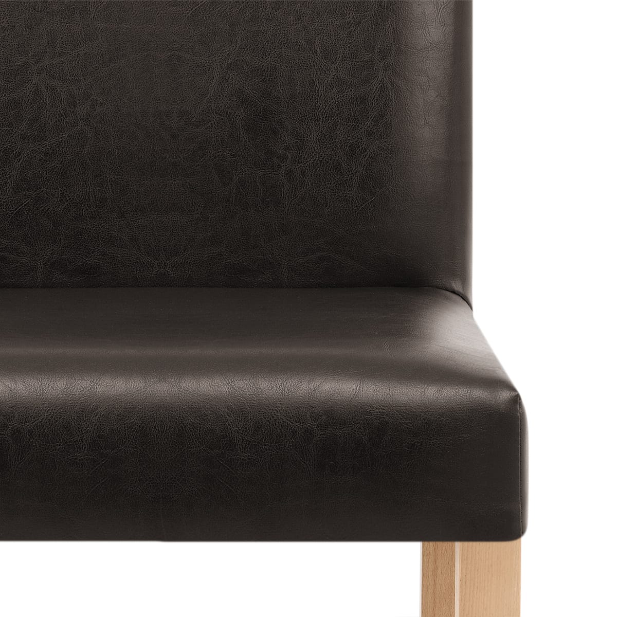 Sedia Pelle rigenerata Legno - Chicago Quercia Marrone