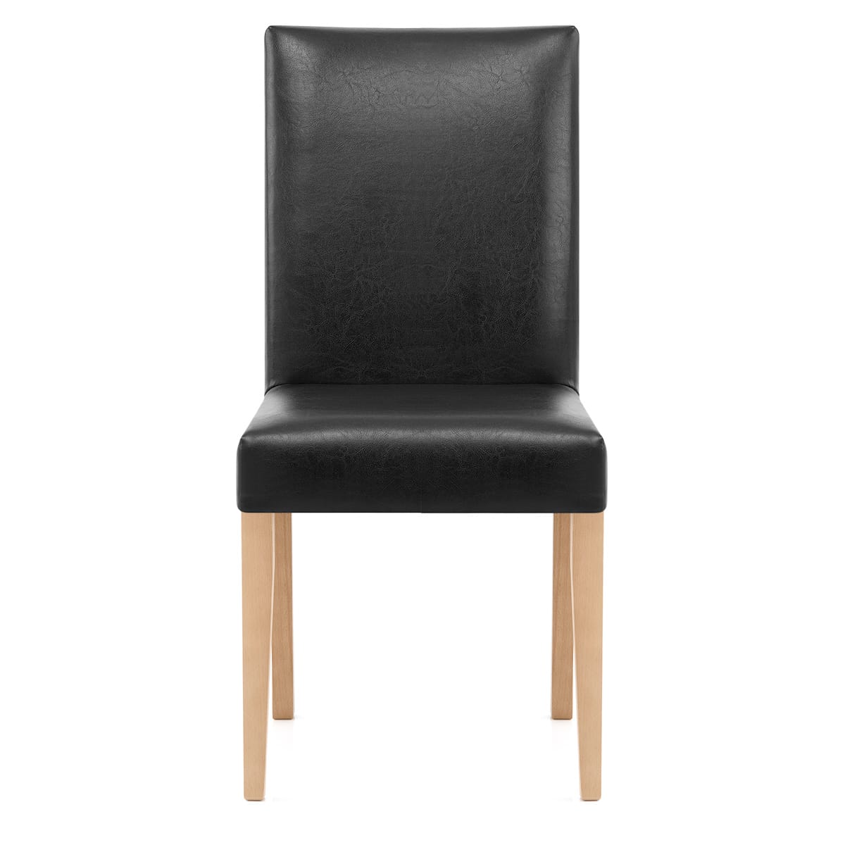 Sedia Pelle rigenerata Legno - Chicago Quercia Nero