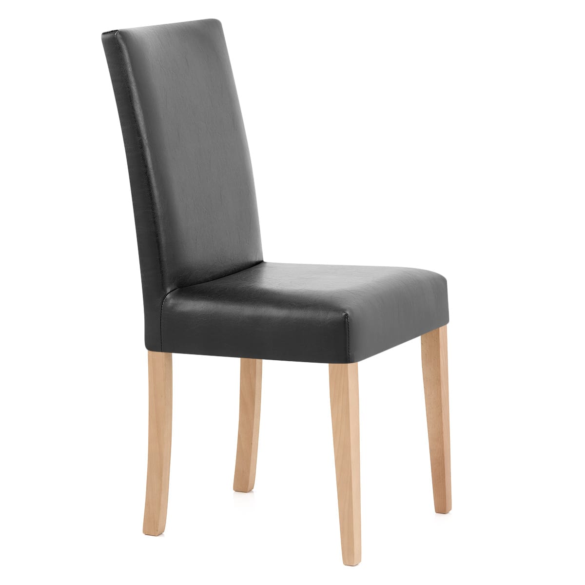 Sedia Pelle rigenerata Legno - Chicago Quercia Nero